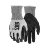 MCR Safety Cut Pro Hypermax Fiber/Bi-Polymer Work Gloves, Salt-and-Pepper/Black, XS, Pair (92754BPXS)