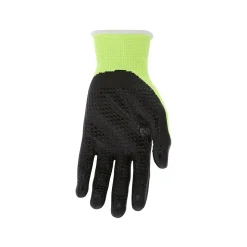 MCR Safety Cut Pro Hypermax Fiber/Nitrile Work Gloves, Lime/Black, XS, Pair (92748HVXS)