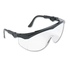MCR Safety TK1 Adjustable Temple Wraparound Safety Glasses, Clear Lens (TK110)