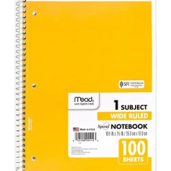 Mead Spiral 1-Subject Notebook, 8