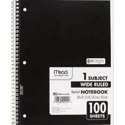 Mead Spiral 1-Subject Notebook, 8