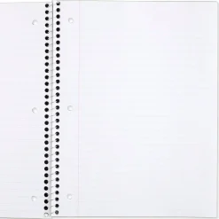 Mead 1-Subject Notebook, 8.0" x 10.5", Wide Ruled, 70 Sheets, Black (05510AA5)