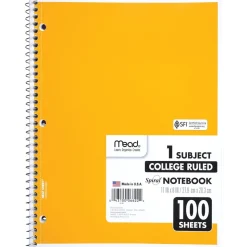 Mead 1-Subject Notebooks, 8