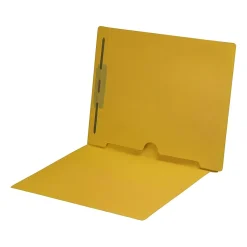 Medical Arts Press End Tab File Folder, Straight Cut, Letter-Size, Yellow, 50/Box (S-09018-YLW)