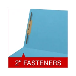 Medical Arts Press Heavy Duty End Tab File Folder, Straight-Cut, Letter Size, Blue, 40/Box (S-09461-DBL)