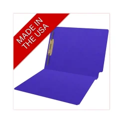 Medical Arts Press Heavy Duty End Tab File Folder, Straight-Cut, Letter Size, Purple, 40/Box (S-09461-PUR)