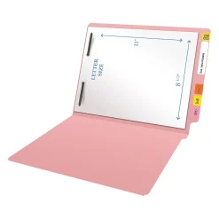 Medical Arts Press Heavy Duty End Tab File Folder, Straight-Cut, Letter Size, Pink, 40/Box (S-09461-PNK)