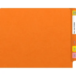 Medical Arts Press Heavy Duty End Tab File Folder, Straight-Cut, Letter Size, Orange, 40/Box (S-09461-ORG)