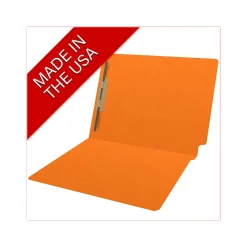 Medical Arts Press Heavy Duty End Tab File Folder, Straight-Cut, Letter Size, Orange, 40/Box (S-09461-ORG)