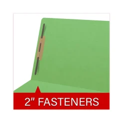 Medical Arts Press Heavy Duty End Tab File Folder, Straight-Cut, Letter Size, Green, 40/Box (S-09461-GRN)