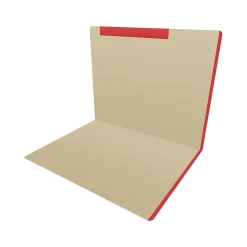 Medical Arts Press Heavy-Duty End Tab File Folder, Straight Cut, Letter-Size, Manila, 50/Box (S-09466-RED)