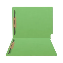 Medical Arts Press Heavy-Duty End Tab File Folder, Straight Cut, Letter-Size, Green, 40/Box (S-09459-GRN)
