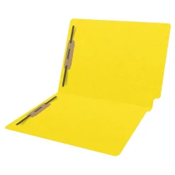Medical Arts Press Heavy-Duty End Tab File Folder, Straight Cut, Letter-Size, Yellow, 40/Box (S-09459-YLW)