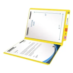 Medical Arts Press Heavy-Duty End Tab File Folder, Straight Cut, Letter-Size, Yellow, 40/Box (S-09459-YLW)