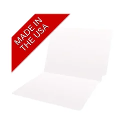 Medical Arts Press Heavy-Duty End Tab File Folder, Straight Cut, Letter-Size, White, 40/Box (S-09458-WHT)