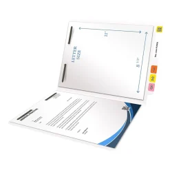Medical Arts Press Heavy-Duty End Tab File Folder, Straight Cut, Letter-Size, White, 40/Box (S-09459-WHT)