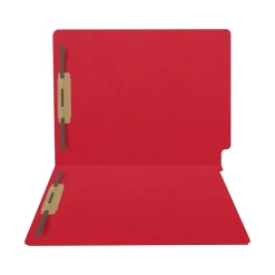 Medical Arts Press Heavy-Duty End Tab File Folder, Straight Cut, Letter-Size, Red, 40/Box (S-09459-RED)
