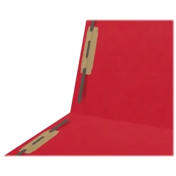 Medical Arts Press Heavy-Duty End Tab File Folder, Straight Cut, Letter-Size, Red, 40/Box (S-09459-RED)
