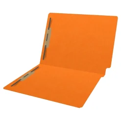 Medical Arts Press Heavy-Duty End Tab File Folder, Straight Cut, Letter-Size, Orange, 40/Box (S-09459-ORG)