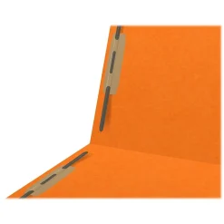 Medical Arts Press Heavy-Duty End Tab File Folder, Straight Cut, Letter-Size, Orange, 40/Box (S-09459-ORG)