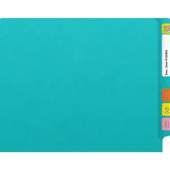 Medical Arts Press Heavy-Duty End Tab File Folder, Straight Cut, Letter Size, Light Blue, 40/Box (S-09459-LBL)