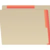 Medical Arts Press Heavy-Duty End Tab File Folder, Straight Cut, Letter-Size, Manila, 50/Box (S-09466-ORG)