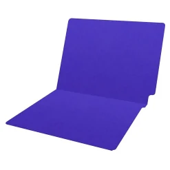 Medical Arts Press Heavy-Duty End Tab File Folder, Straight Cut, Letter-Size, Purple, 40/Box (S-09458-PRP)
