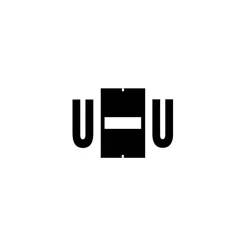 Medical Arts Press® Jeter® Compatible Alpha Roll Style Labels, Letter U