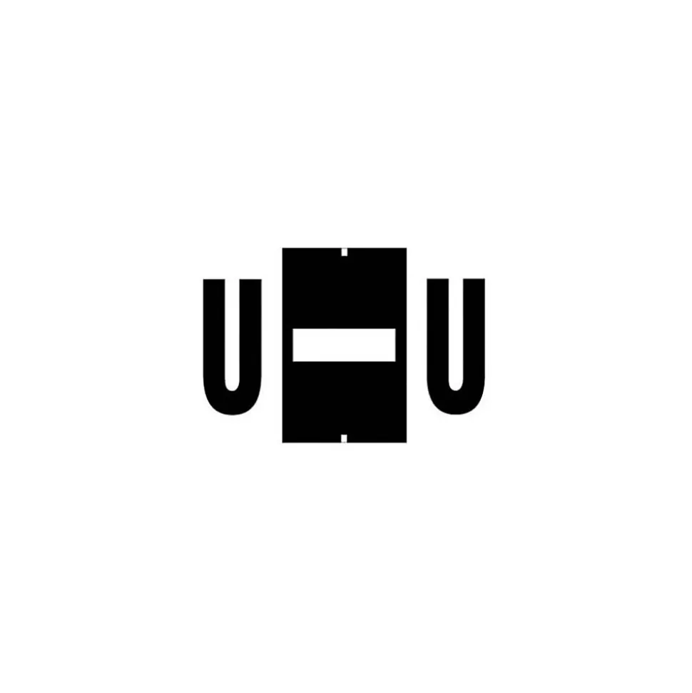 Medical Arts Press® Jeter® Compatible Alpha Roll Style Labels, Letter U
