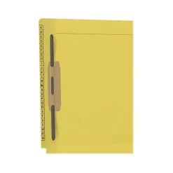 Medical Arts Press Kardex Reinforced End Tab File Folder, Straight Cut, Letter-Size, Yellow, 50/Box (F1180-YLW)