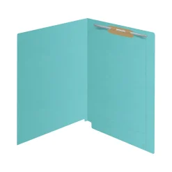 Medical Arts Press Kardex Match Reinforced End Tab File Folder, Straight Cut, Letter Size, Light Blue, 50/Box (S-09483-LBL)