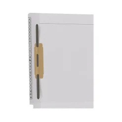 Medical Arts Press Kardex Match Reinforced End Tab File Folder, Straight Cut, Letter-Size, White, 50/Box (F1180-WHT)