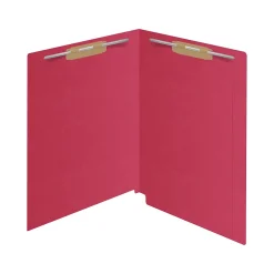 Medical Arts Press Kardex Match Reinforced End Tab File Folder, Straight Cut, Letter Size, Red, 50/Box (S-09484-RED)