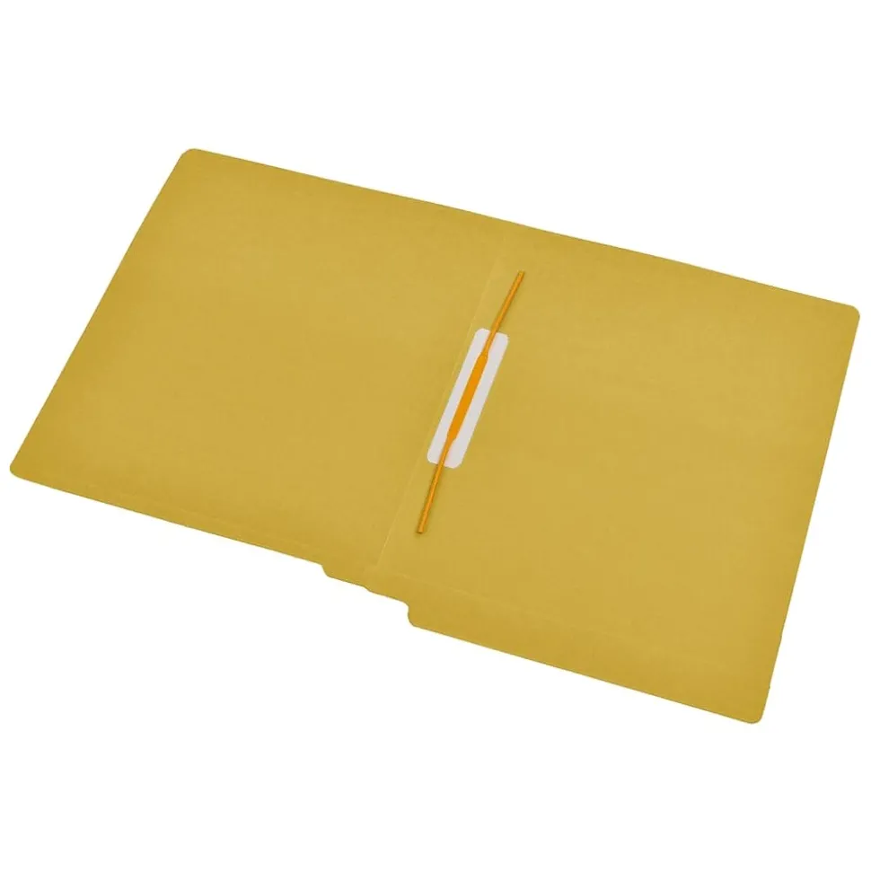 Medical Arts Press Reinforced End Tab File Folder, Straight Cut, Letter-Size, Yellow, 50/Box (S-09168-YLW)