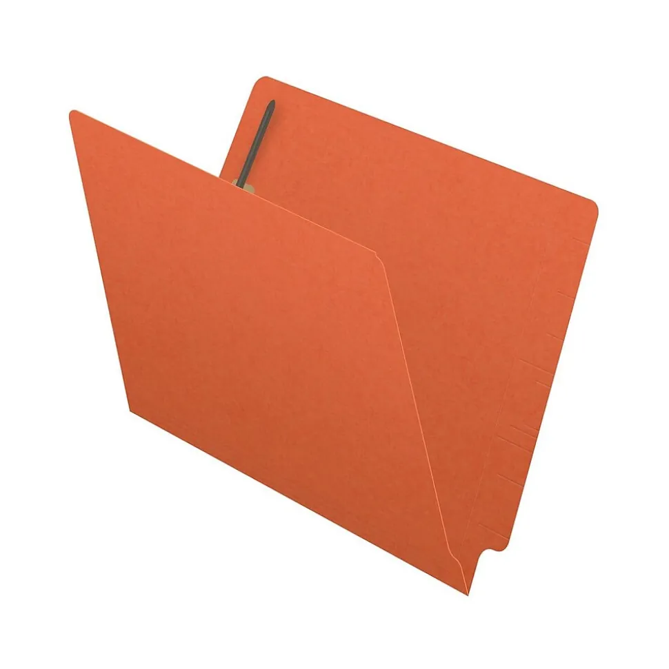 Medical Arts Press Reinforced End Tab File Folder, Straight Cut, Letter-Size, Orange, 250/Carton (S-01502-ORG-B)