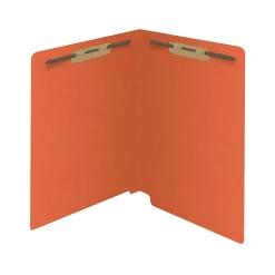 Medical Arts Press Reinforced End Tab File Folder, Straight Cut, Letter-Size, Orange, 250/Carton (S-01502-ORG-B)