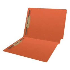 Medical Arts Press Reinforced End Tab File Folder, Straight Cut, Letter-Size, Orange, 250/Carton (S-01502-ORG-B)
