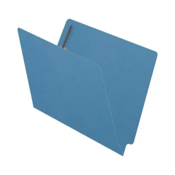 Medical Arts Press Reinforced End Tab File Folder, Straight Cut, Letter Size, Blue, 50/Box (S-01501-BLU)