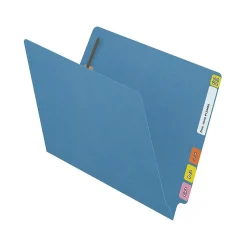 Medical Arts Press Reinforced End Tab File Folder, Straight Cut, Letter Size, Blue, 50/Box (S-01501-BLU)
