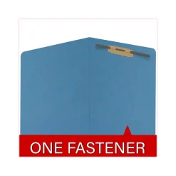 Medical Arts Press Reinforced End Tab File Folder, Straight Cut, Letter Size, Blue, 50/Box (S-01501-BLU)