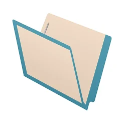 Medical Arts Press Reinforced End Tab File Folder, Straight-Cut, Letter Size, Manila/Blue, 50/Box (S-09473-BLU)