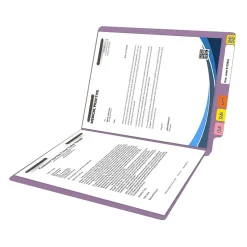 Medical Arts Press Reinforced End Tab File Folder, Straight Cut, Letter-Size, Lavender, 250/Carton (S-01502-LAV-B)