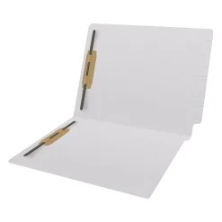 Medical Arts Press Reinforced End Tab File Folder, Straight Cut, Letter-Size, White, 250/Carton (S-01502-WHT-B)