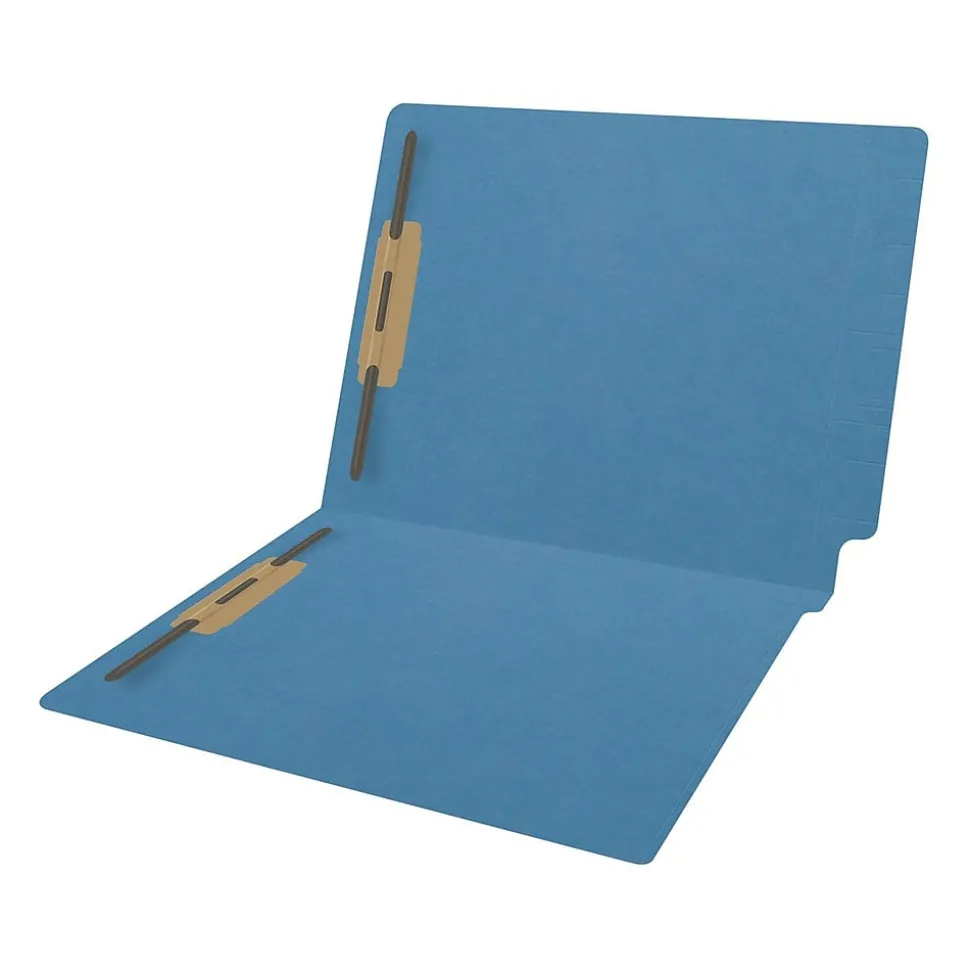 Medical Arts Press Reinforced End Tab File Folder, Straight Cut, Letter-Size, Blue, 250/Carton (S-01502-BLU-B)