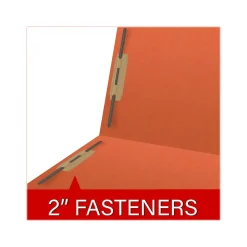 Medical Arts Press Reinforced End Tab File Folder, Straight Cut, Letter-Size, Orange, 50/Box (S-01602-ORG)