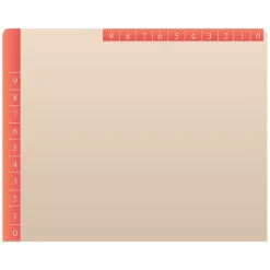 Medical Arts Press Reinforced Top Tab File Folder, Full-Cut, Letter Size, Manila/Orange, 50/Box (S-09468-ORG)