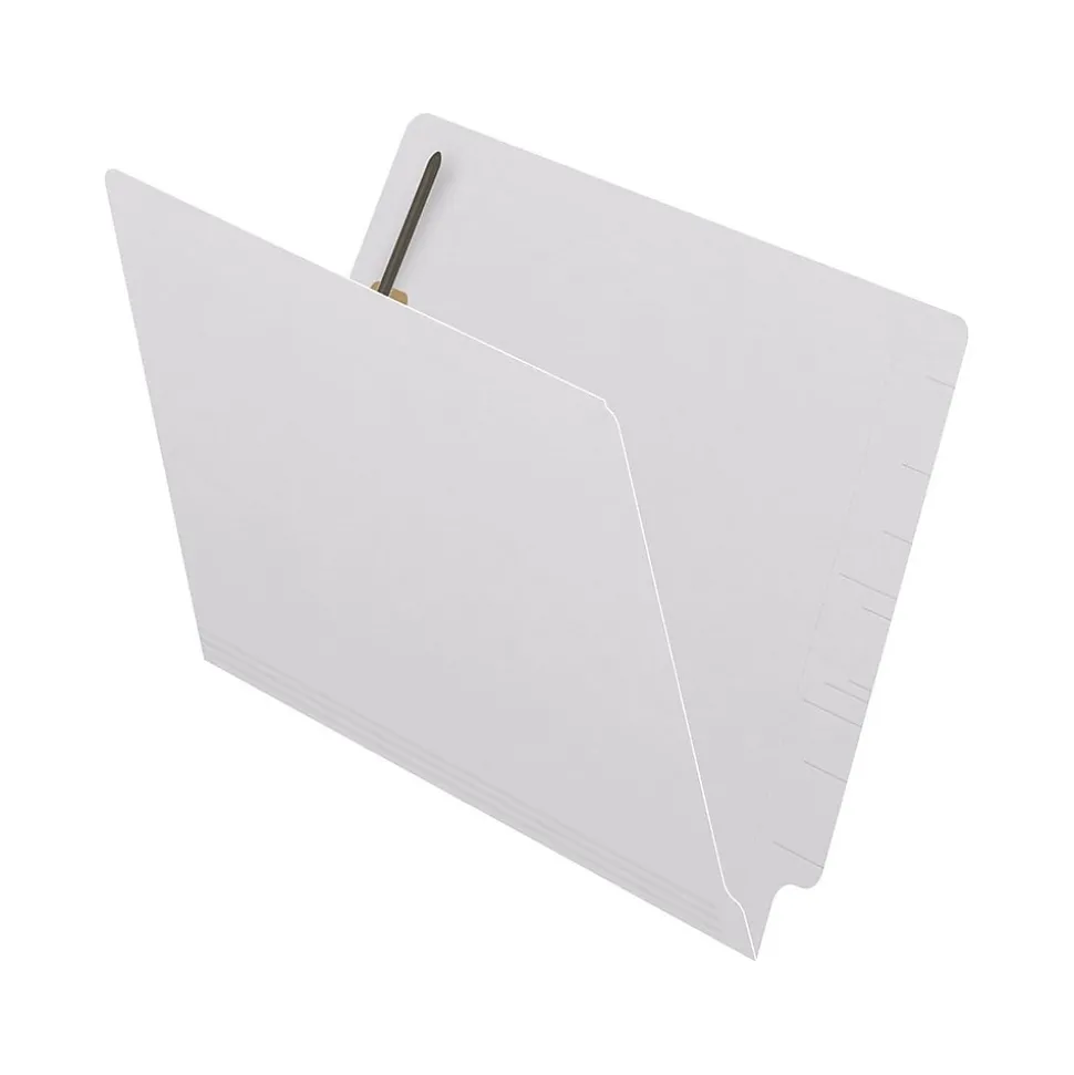 Medical Arts Press Reinforced End Tab File Folder, Straight Cut, Letter-Size, White, 50/Box (S-01602-WHT)