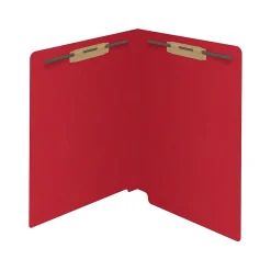 Medical Arts Press Reinforced End Tab File Folder, Straight Cut, Letter-Size, Red, 50/Box (S-01602-RED)