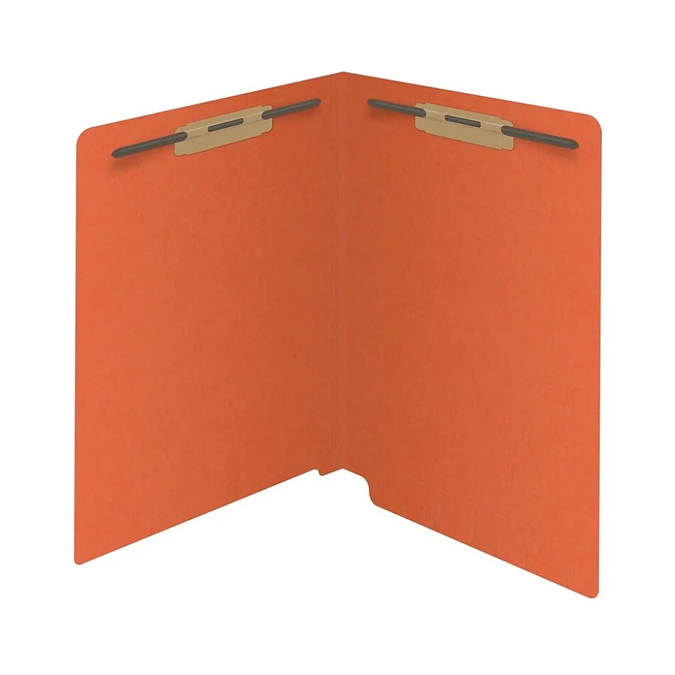 Medical Arts Press Reinforced End Tab File Folder, Straight Cut, Letter-Size, Orange, 250/Carton (S-01602-ORG-B)