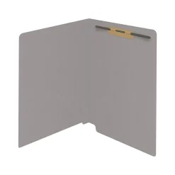 Medical Arts Press Reinforced End Tab File Folder, Straight Cut, Letter-Size, Gray, 50/Box (S-01501-GRY)